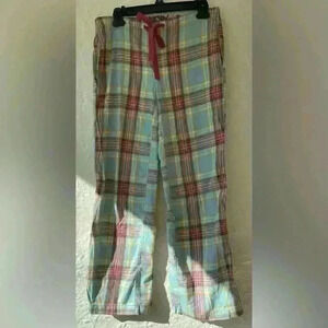 Boden Plaid Pull On Style Sleep Lounge Pants Women with Drawstring Waist; size 2